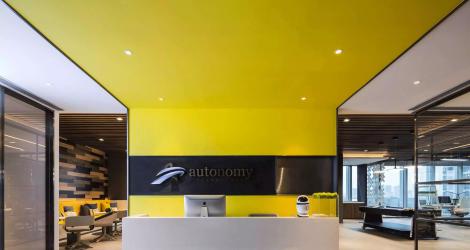 3000㎡中關(guān)村通航大廈辦公樓，材料和空間的對話！